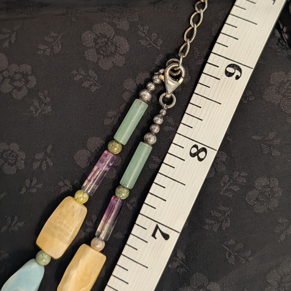 Jay King DTR Sterling Silver Multicolor Stone Necklace Bracelet Set DRT - Picture 9 of 16